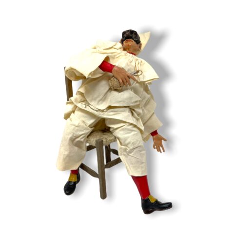 Pulcinella 32 cm “ubriaco sedia”